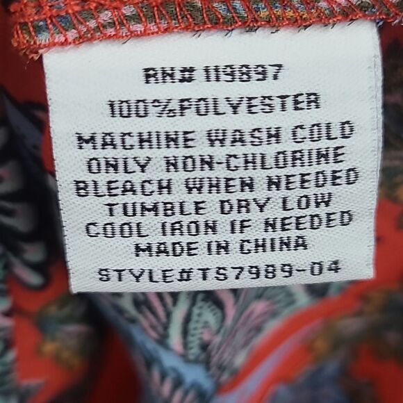 Collective Concepts Krissa Keyhole Halter Blouse Red Sleeveless Top Stitch Fix - Picture 10 of 12